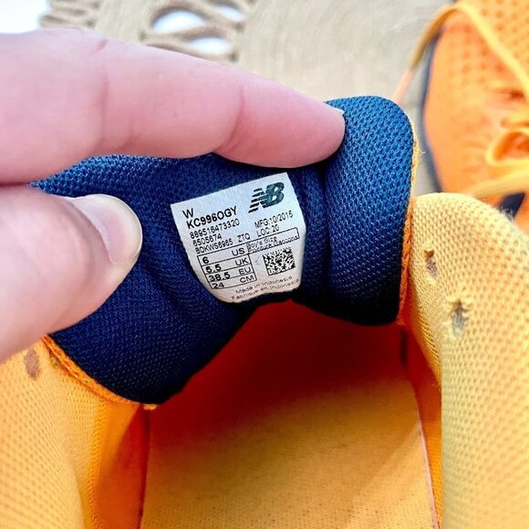 New Balance 996 KC996OGY Orange Tennis Sneakers Women's Size 6 - Picture 12 of 12